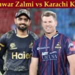 Peshawar Zalmi Vs Karachi Kings Match Scorecard