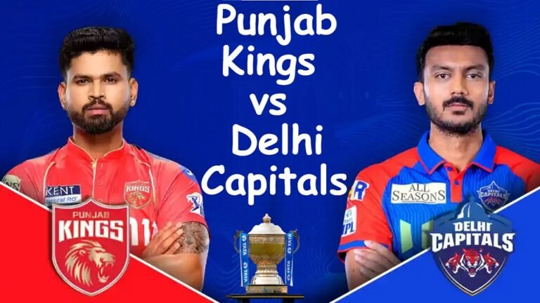 Punjab Kings vs Delhi Capitals timeline