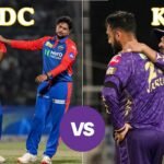 Kolkata Knight Riders vs Delhi Capitals timeline