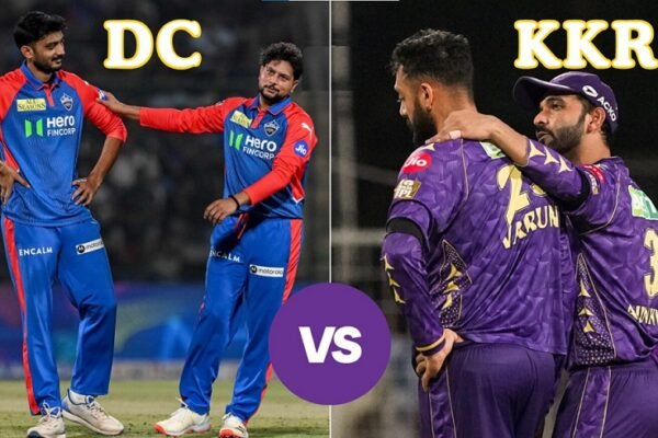 Kolkata Knight Riders vs Delhi Capitals timeline