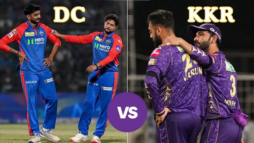 Kolkata Knight Riders vs Delhi Capitals timeline