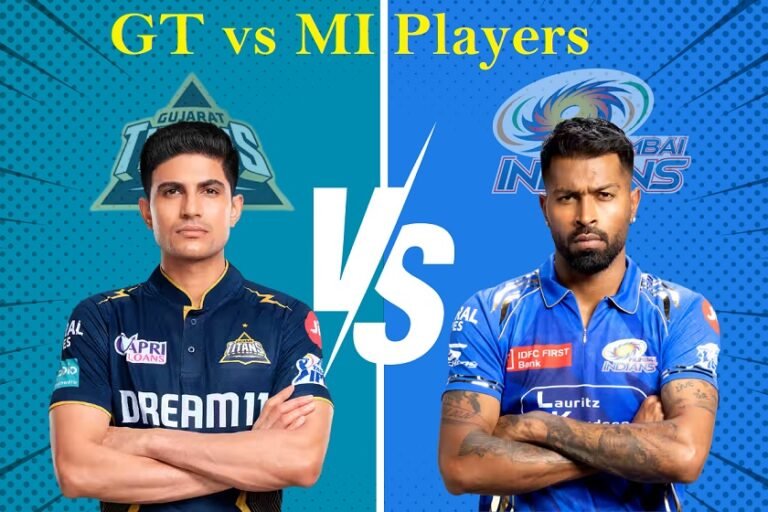 Mumbai Indians vs Gujarat Titans Players | Full Squad, Stats & Tables