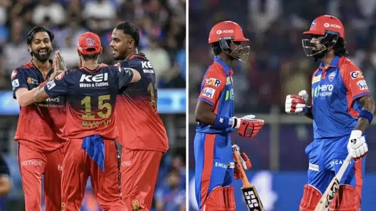 Delhi Capitals Cricket vs Royal Challengers Cricket Timeline