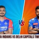 Mumbai Indians vs Delhi Capitals Timeline