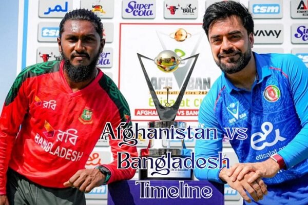 Afghanistan national cricket team vs Bangladesh national cricket team timeline