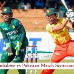 Zimbabwe National Cricket Team vs Pakistan National Cricket Team Match Scorecard